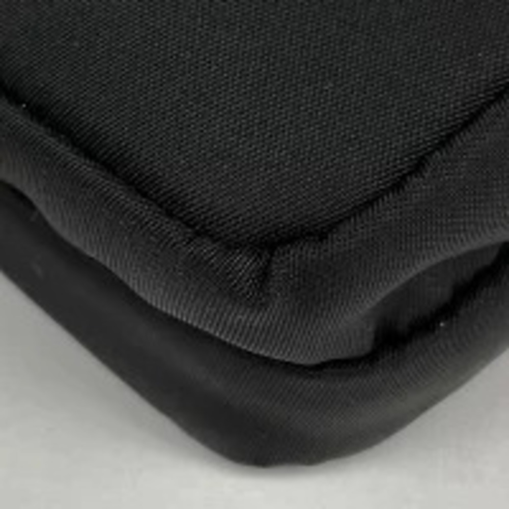 Prada Plate Shoulder Bag Phone Neck Clutch Tessuto Nero Black - Picture 3 of 6